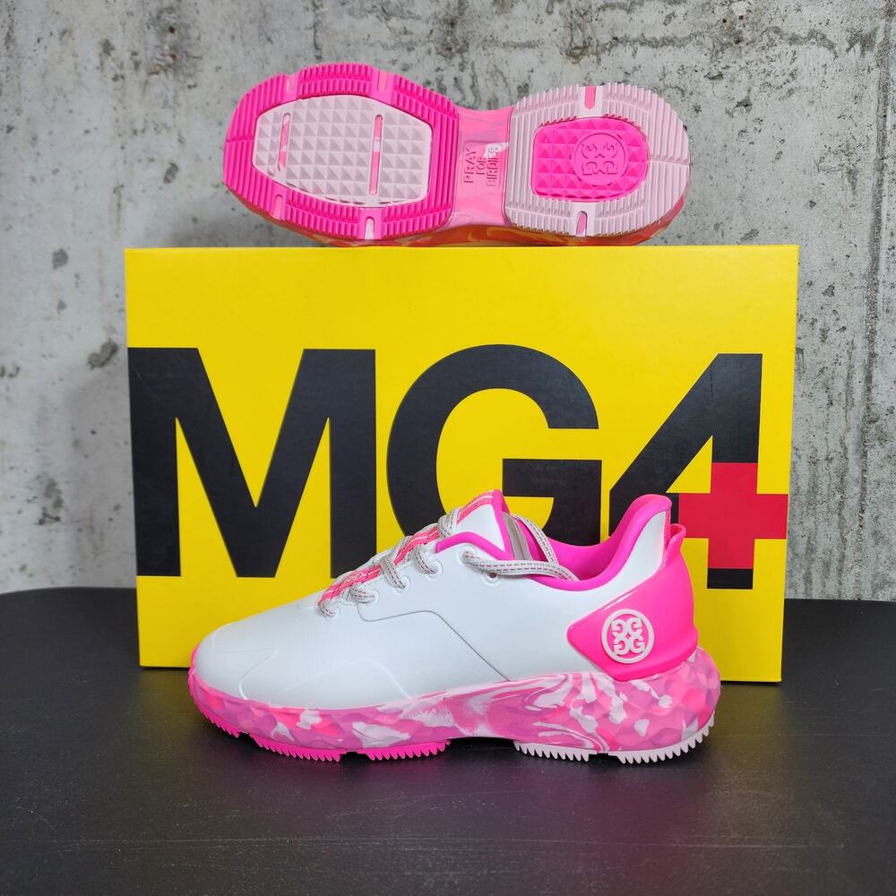 MSRP $195 G/FORE Women's MG4+ Camo Sole Golf Shoes Snow Knockout Pink New In Box